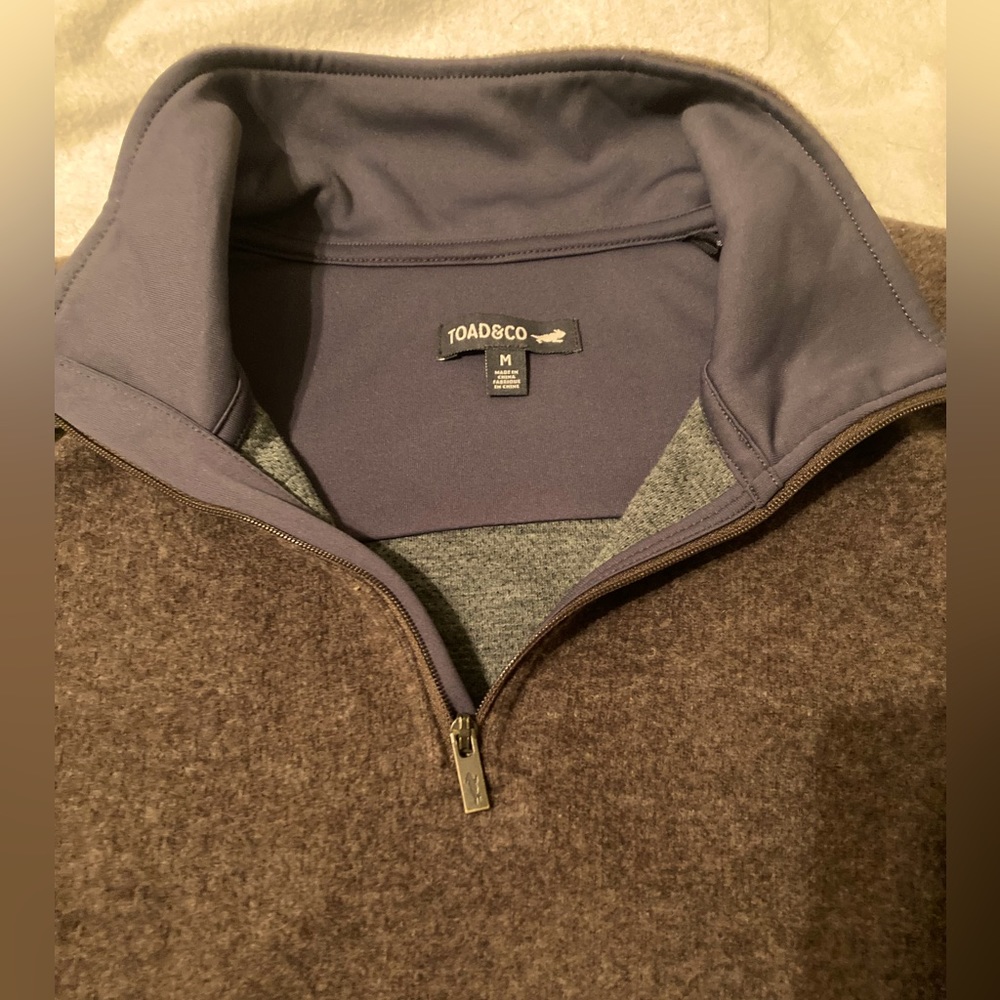 Like New Toad & Co quarter zip sweater.